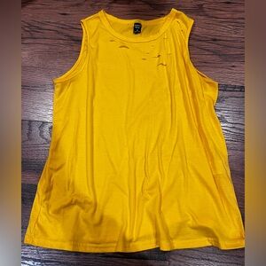 Yellow Sleeveless Women's Top
